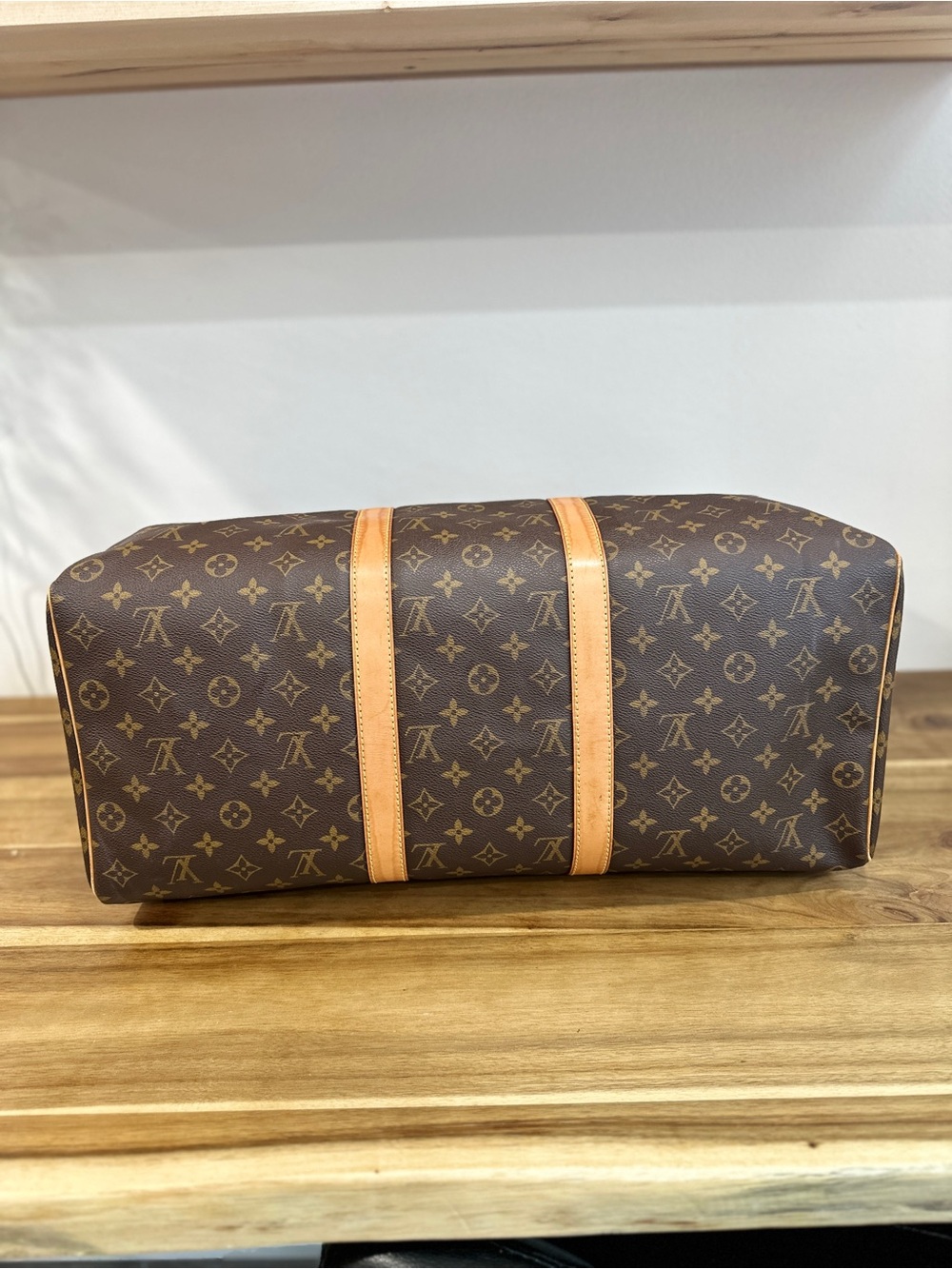 Louis Vuitton Brown Monogram Keepall 50 Travel Bag - Picture 15 of 16